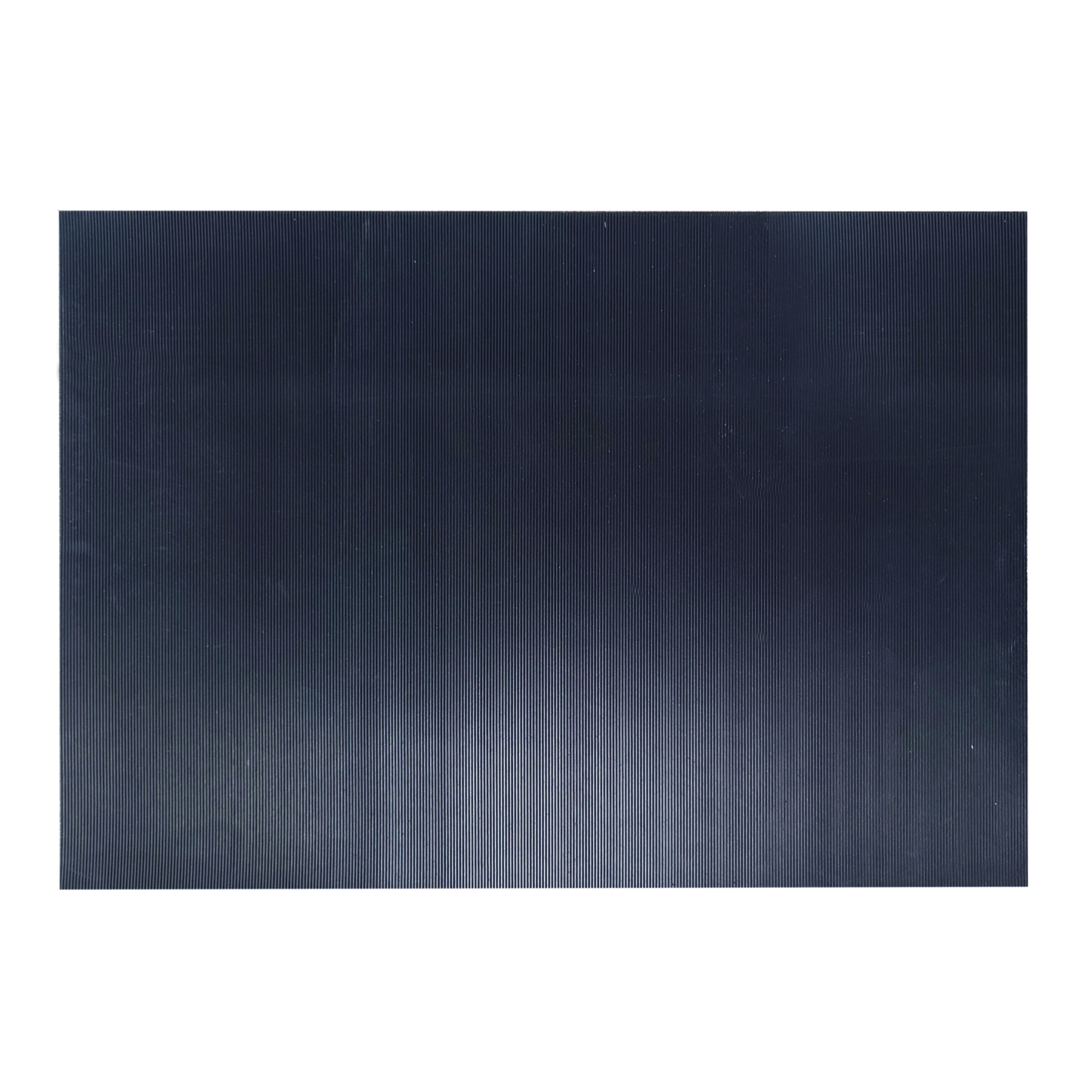 Rhino Mats Rhino Switchboard Mat — Class 2, 3ft. x 12ft. x 1/4in. Thick, Non-Conductive, Insulating, Black, Corrugated Surface, Model# SB436CX12